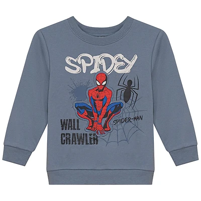 Marvel Spiderman Pull En Polaire Tailles: 2T - 5T