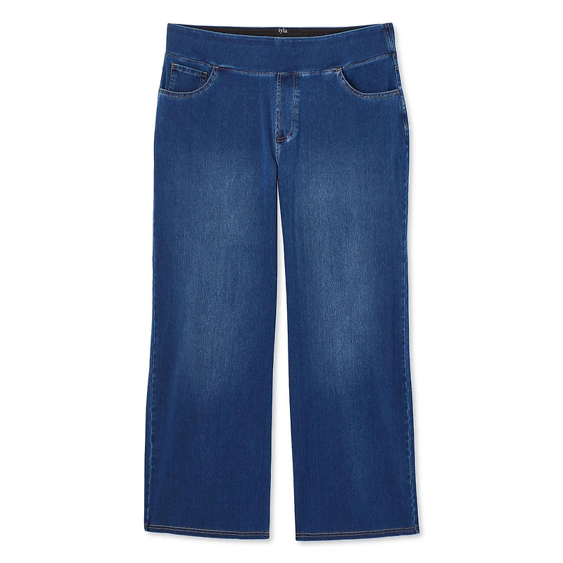 Pantalon en tricot de denim Iyla Plus pour femmes Tailles 1X-4X