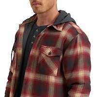 Wrangler Veste chemise en sherpa à capuche