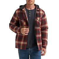 Wrangler Veste chemise en sherpa à capuche