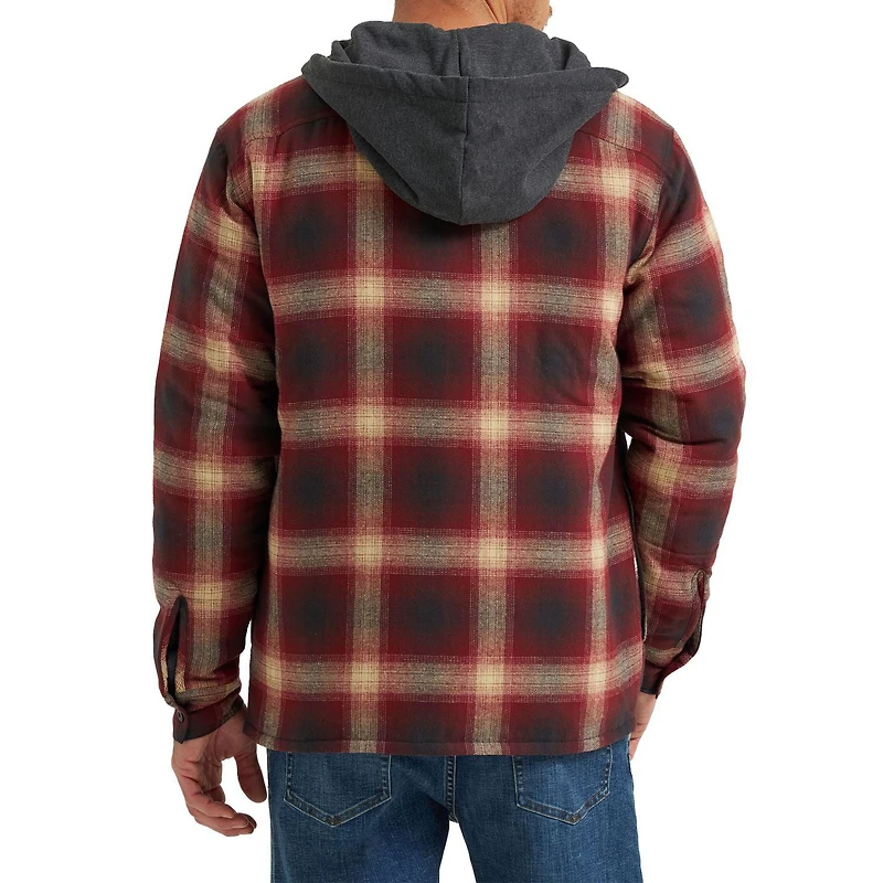 Wrangler Veste chemise en sherpa à capuche