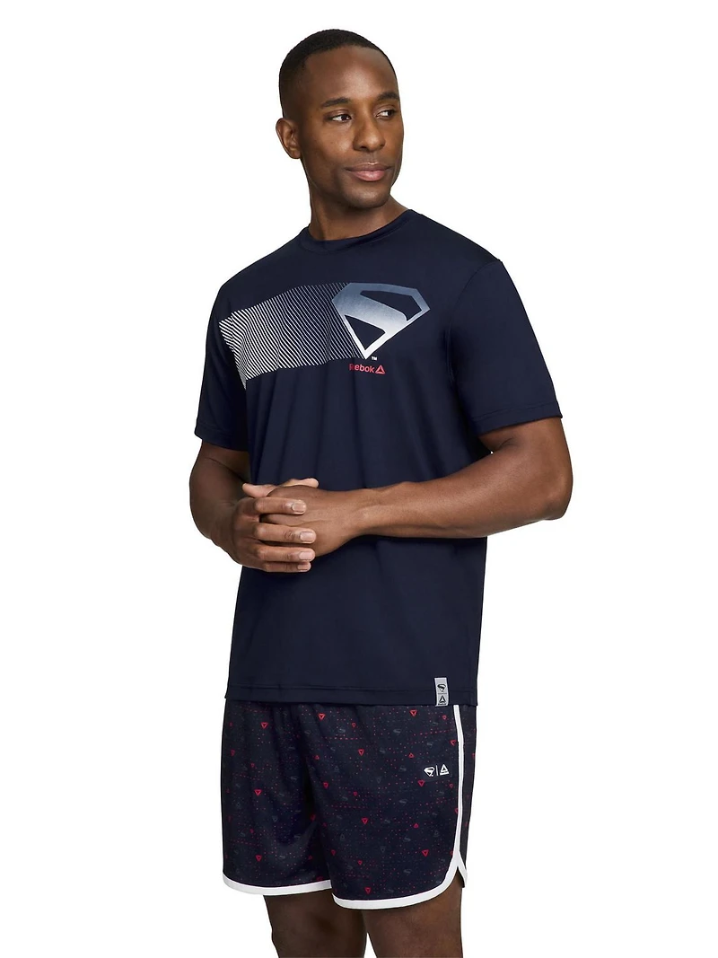 Reebok Men's Superman Logo Graphic Tee