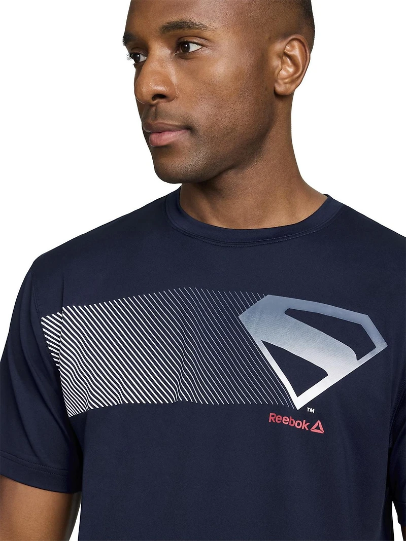 Reebok Men's Superman Logo Graphic Tee
