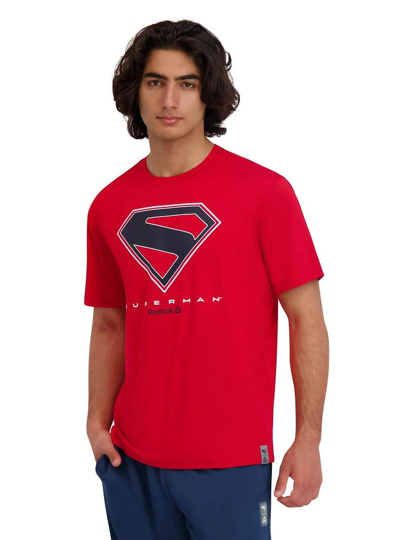 Reebok Men's Superman Linear Graphic Tee