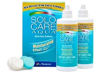 Solution tout-en-un Aqua de Solocare pour lentilles de contact douces 2X360 Paquet double Solution tout-en-un