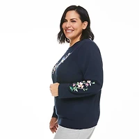 Penmans Plus Women's Crew Neckline Graphic Sweatshirt