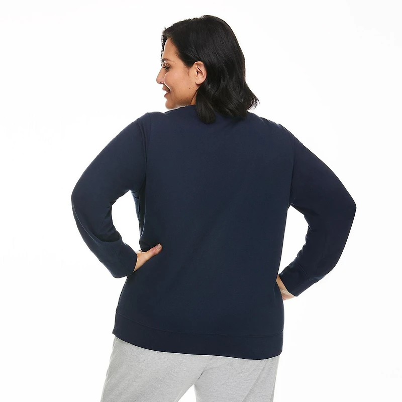 Penmans Plus Women's Crew Neckline Graphic Sweatshirt