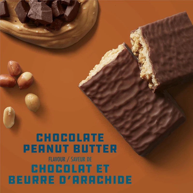 CLIF BUILDERS Mini Protein Bars, 10g Protein, No Artificial Sweeteners, Gluten Free, Chocolate Peanut Butter Flavour, High Protein Snack, Prepared in Canada, 10 Pack of 34g bars