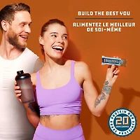 CLIF BUILDERS mini barres protéinées, 10 g de protéines, sans édulcorants artificiels, saveur de chocolat et beurre d'arachide, collation riche en protéines, préparé au Canada 10 x 34 g barres