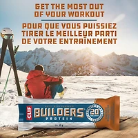 CLIF BUILDERS mini barres protéinées, 10 g de protéines, sans édulcorants artificiels, saveur de chocolat et beurre d'arachide, collation riche en protéines, préparé au Canada 10 x 34 g barres