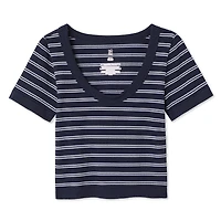 No Boundaries Women's Seamless Short Sleeve Tee