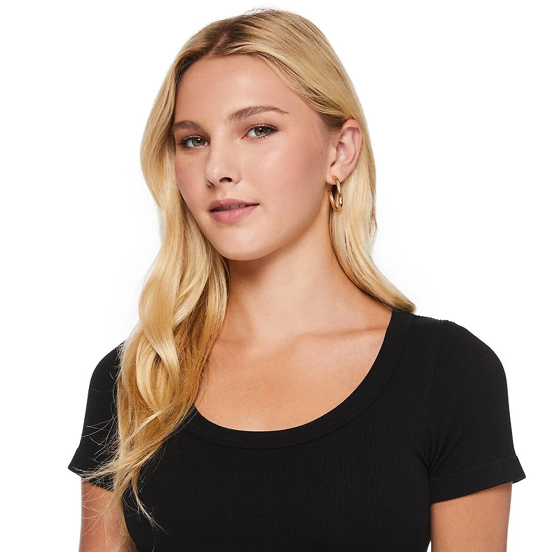 No Boundaries Women's Seamless Short Sleeve Tee