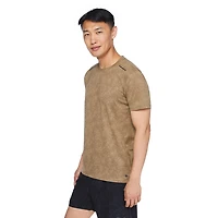 T-shirt avec motif coupé cousu Athletic Works pour hommes Tailles P-2XL