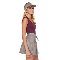 No Boundaries Women's Seamless Cap Sleeve Bodysuit