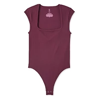 No Boundaries Women's Seamless Cap Sleeve Bodysuit