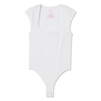 No Boundaries Women's Seamless Cap Sleeve Bodysuit