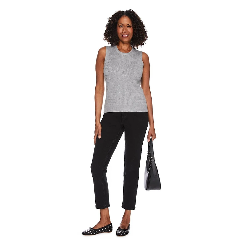 Débardeur en maille torsadée Iyla pour femmes Tailles P-TTG
