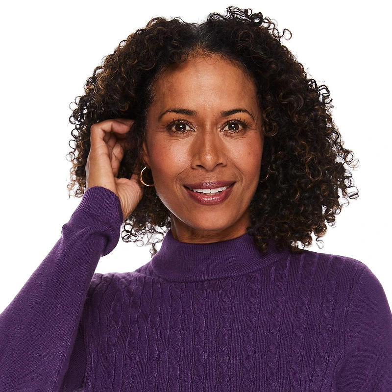 Iyla Women's Cable Knit Sweater, Sizes S-XXL