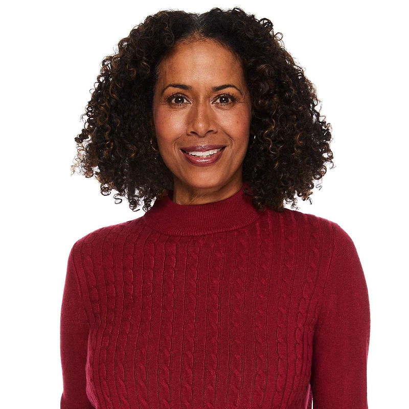 Chandail en maille torsadée Iyla pour femmes Tailles P-TTG