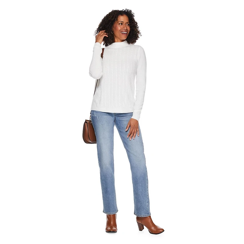 Chandail en maille torsadée Iyla pour femmes Tailles P-TTG