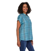 Chemise à carreaux Iyla pour femmes