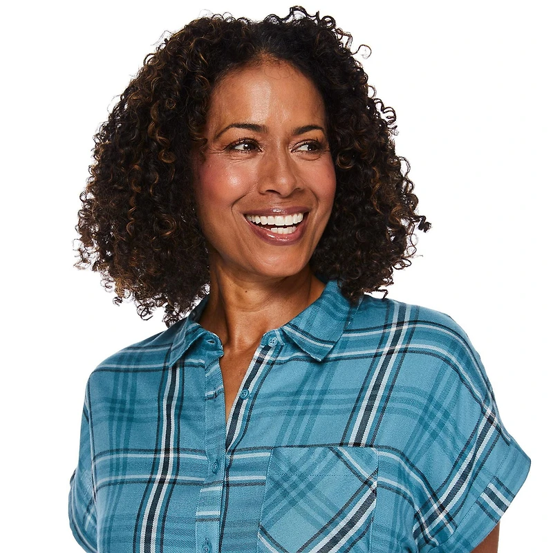 Chemise à carreaux Iyla pour femmes