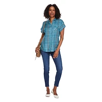 Chemise à carreaux Iyla pour femmes