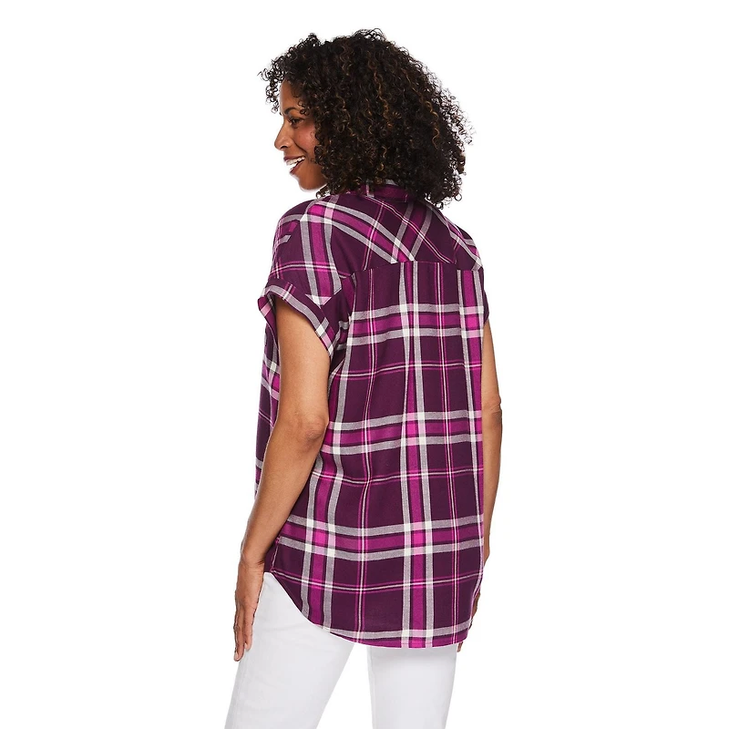 Iyla Women's Plaid Shirt, Sizes S-XXL
