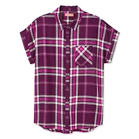 Chemise à carreaux Iyla pour femmes Tailles P-TTG