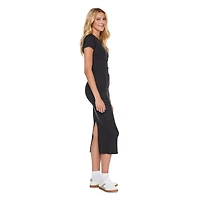 No Boundaries Women's Rib Midi Dress, Sizes XS-XXL
