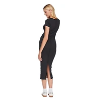 No Boundaries Women's Rib Midi Dress, Sizes XS-XXL