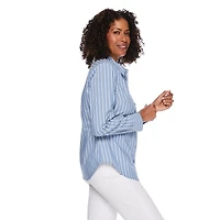 Chemise habillée avec col boutonné Iyla pour femmes Tailles P-TTG