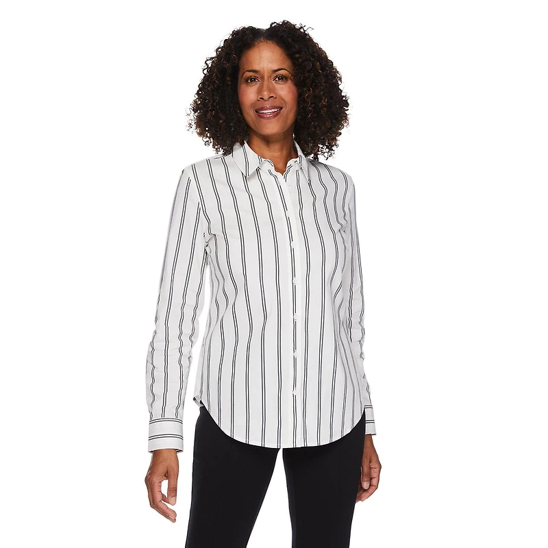 Chemise habillée avec col boutonné Iyla pour femmes Tailles P-TTG