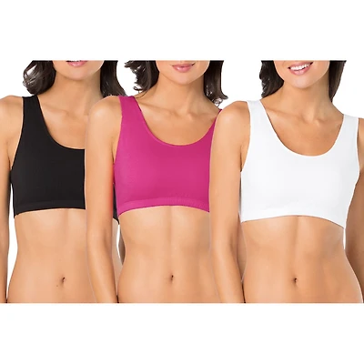 Soutien-gorge sport construit Fruit of the Loom pour femmes en paq. de 3 Tailles 36, 38, 40, 42, 44