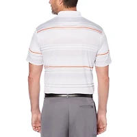 Ben Hogan Men's Performance Ombre Geo Striped short Sleeve Polo Shirt