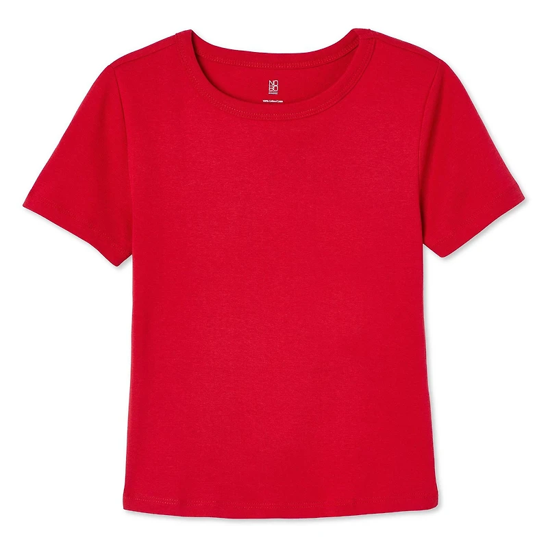 No Boundaries Women's Short Sleeve Baby Tee