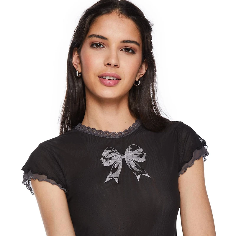 T-shirt en maille No Boundaries pour femmes