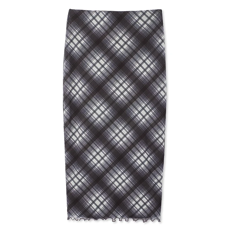 Jupe mi-longue en maille No Boundaries pour femmes
