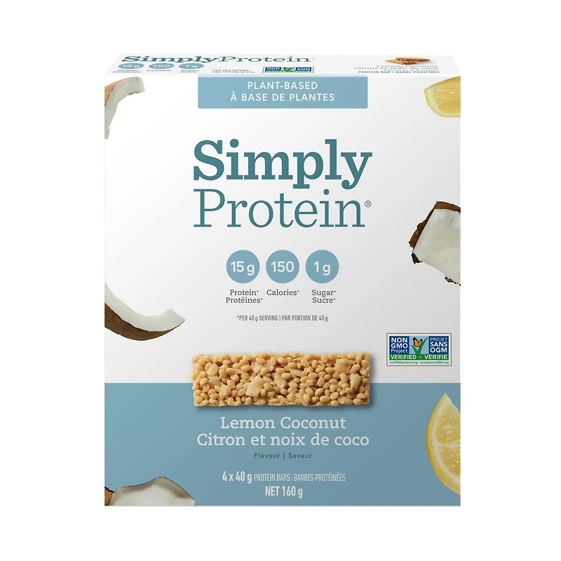 SimplyProtein Lemon Coconut Bars