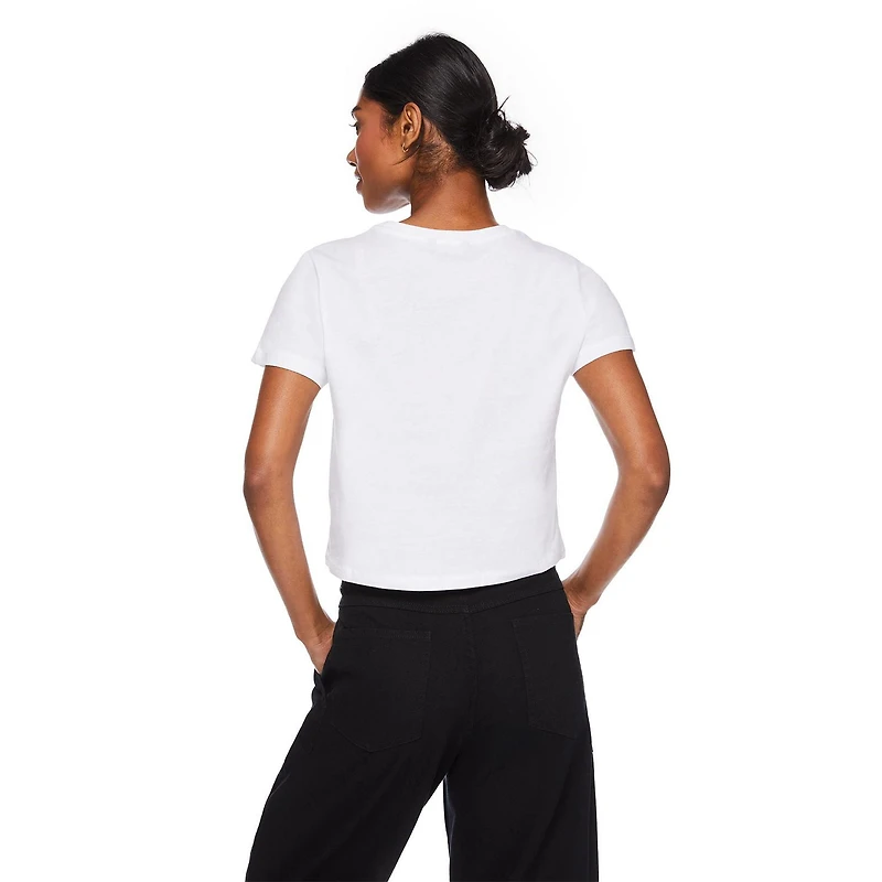 T-shirt raccourci George pour femmes Tailles TP–TTG
