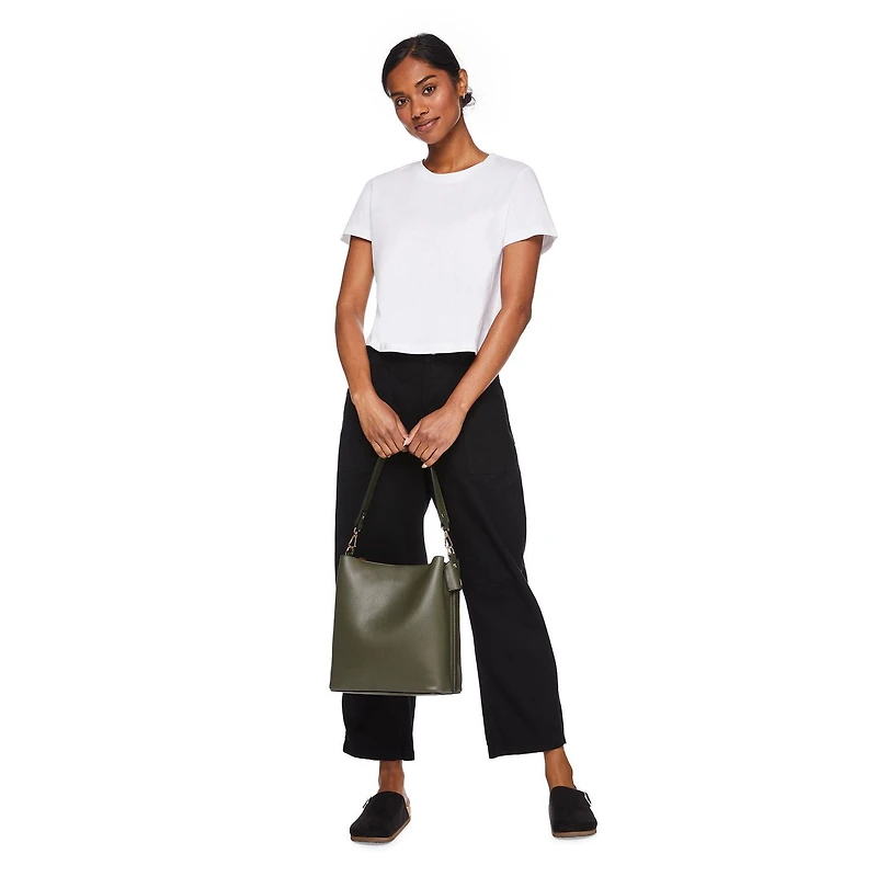 T-shirt raccourci George pour femmes Tailles TP–TTG
