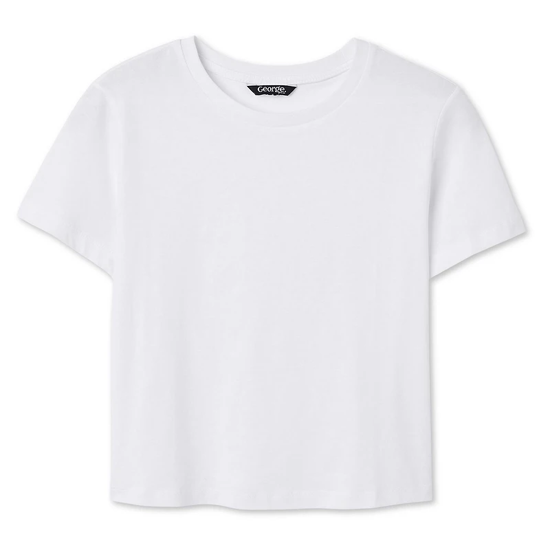 T-shirt raccourci George pour femmes Tailles TP–TTG