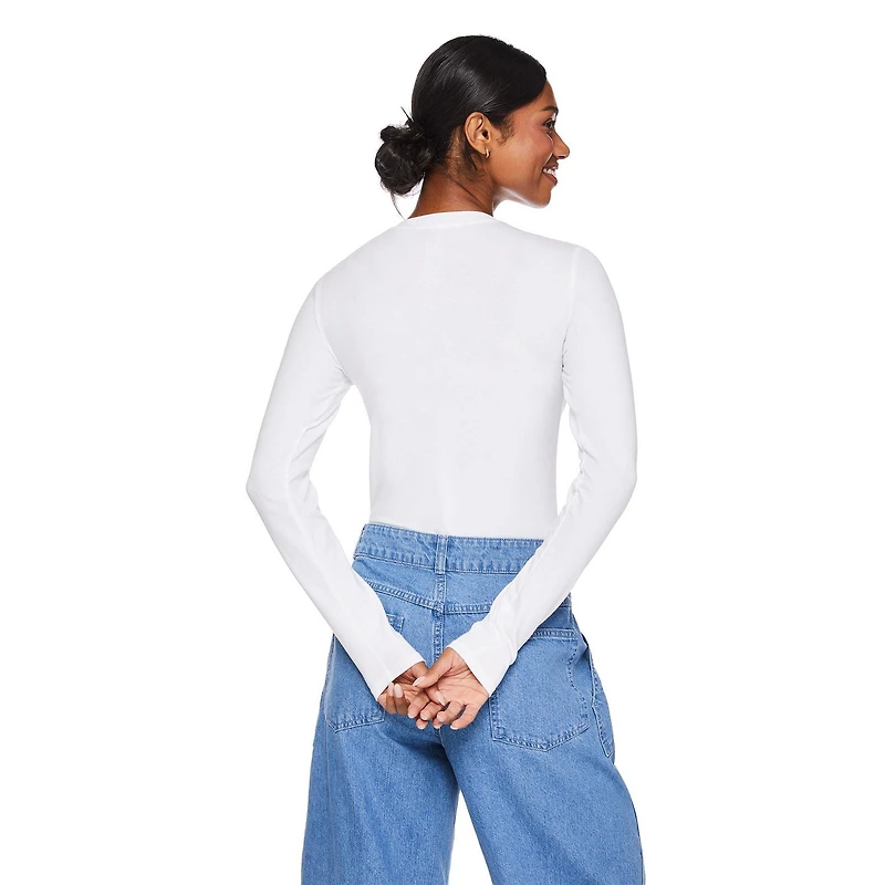 George Women's Crew Neckline Bodysuit, Sizes XS-XXL