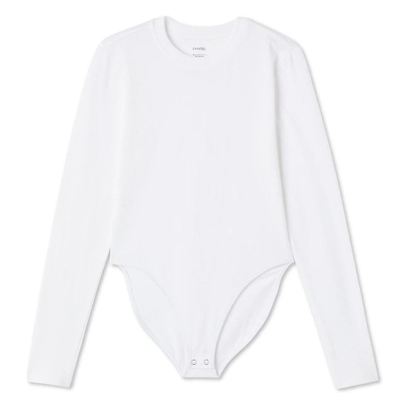 George Women's Crew Neckline Bodysuit, Sizes XS-XXL