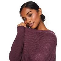 George Women's Raglan Sweater, Sizes XS-XXL