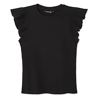 George Women's Rib Ruffle Tee