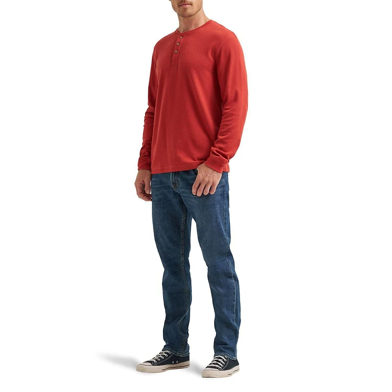 Wrangler Men's Long Sleeve Thermal Henley