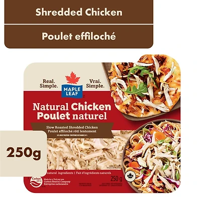 Poulet naturel déchiqueté Maple Leaf 250g