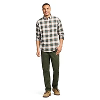 IZOD L/S WOVEN PLAID SHIRT, S-XXL