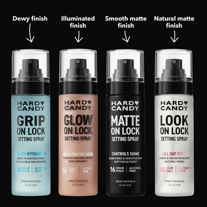 Hard Candy Vaporisateurs fixateurs à verrouillage